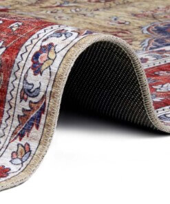 Perzisch tapijt Tabriz Miray - goud/meerkleurig - close up, thumbnail