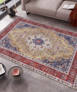 Perzisch tapijt Tabriz Miray - goud/meerkleurig - sfeer, thumbnail