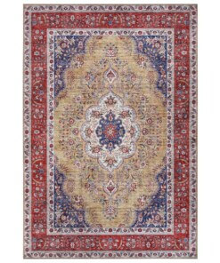 Perzisch tapijt Tabriz Miray - goud/meerkleurig - overzicht boven