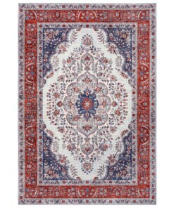 Perzisch tapijt Tabriz Miray - lichtgrijs/meerkleurig - overzicht boven