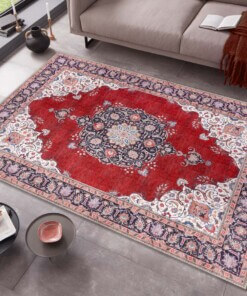 Perzisch tapijt Rana - rood/meerkleurig - sfeer, thumbnail