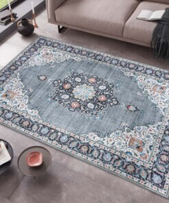 Perzisch tapijt Rana - grijs/meerkleurig - sfeer, thumbnail
