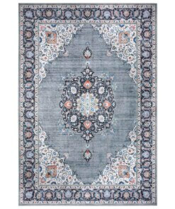 Perzisch tapijt Rana - grijs/meerkleurig - overzicht boven