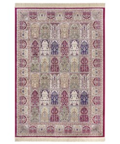 Perzisch tapijt Moud Barash - rood/multi - overzicht boven
