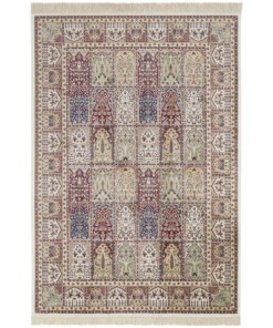 Perzisch tapijt Moud Barash - crème/multi - overzicht boven, thumbnail Perzisch tapijt Moud Barash - crème/multi - overzicht boven, thumbnail