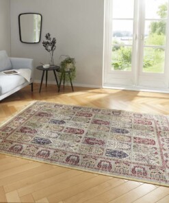 Perzisch tapijt Moud Barash - beige/multi - sfeer, thumbnail