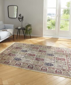 Perzisch tapijt Moud Barash - beige/multi - sfeer