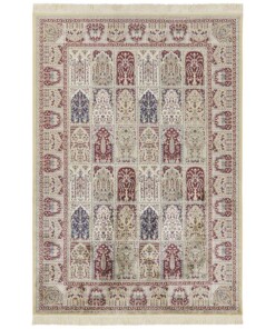 Perzisch tapijt Moud Barash - beige/multi - overzicht boven