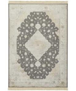 Perzisch tapijt Keshan Zobar - beige/bruin - overzicht boven