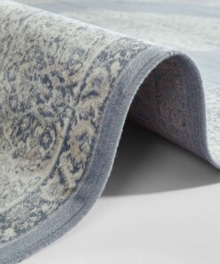 Oosters tapijt Hamun - beige/lichtblauw - close up, thumbnail