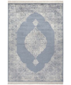 Oosters tapijt Hamun - beige/lichtblauw - overzicht boven, thumbnail