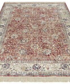 Oosters tapijt Nain Karun - rood - overzicht schuin, thumbnail