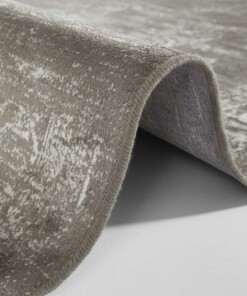 Vintage vloerkleed Keshan Diyala - grijs/beige - close up, thumbnail