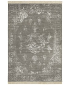 Vintage vloerkleed Keshan Diyala - grijs/beige - overzicht boven, thumbnail Vintage vloerkleed Keshan Diyala - grijs/beige - overzicht boven, thumbnail