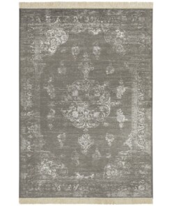 Vintage vloerkleed Keshan Diyala - grijs/beige - overzicht boven, thumbnail