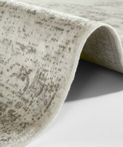 Vintage vloerkleed Keshan Diyala - beige/grijs - close up, thumbnail