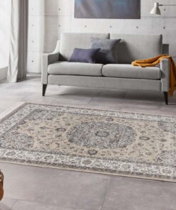 Perzisch tapijt velours Tabriz Casim - beige/crème - sfeer