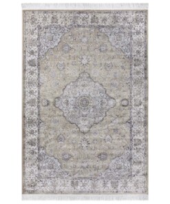 Perzisch tapijt Keshan Derya - beige/crème - overzicht boven