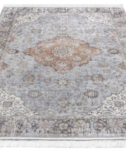 Perzisch tapijt Keshan Derya - zilver/blauw - overzicht schuin, thumbnail Perzisch tapijt Keshan Derya - zilver/blauw - overzicht schuin, thumbnail