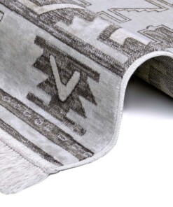 Kelim vloerkleed Ama - grijs - close up, thumbnail Kelim vloerkleed Ama - grijs - close up, thumbnail