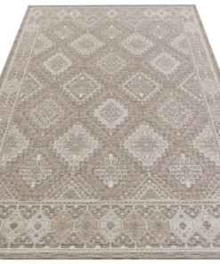 Kelim vloerkleed Karakum - beige/crème - overzicht schuin, thumbnail Kelim vloerkleed Karakum - beige/crème - overzicht schuin, thumbnail