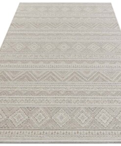 Kelim vloerkleed Maranao - crème/grijs - overzicht schuin, thumbnail Kelim vloerkleed Maranao - crème/grijs - overzicht schuin, thumbnail