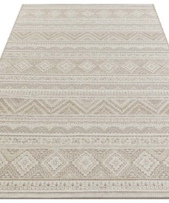 Kelim vloerkleed Maranao - beige/crème - overzicht schuin, thumbnail