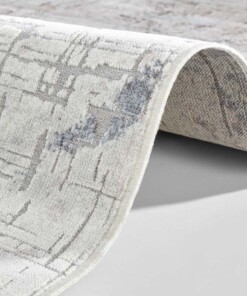 Vintage vloerkleed Chameis - grijs/blauw - close up, thumbnail