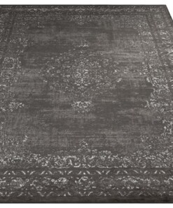 Vintage vloerkleed Berseba - donkergrijs - overzicht schuin, thumbnail Vintage vloerkleed Berseba - donkergrijs - overzicht schuin, thumbnail
