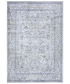 Vintage vloerkleed Daman - zilver/blauw - overzicht boven