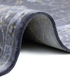 Vintage vloerkleed Modasa - donkerblauw - close up, thumbnail