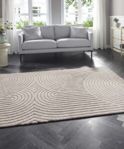 Laagpolig vloerkleed Panglao Elle Decoration - crème/beige - sfeer