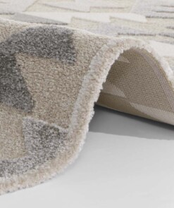 Laagpolig vloerkleed Namago Elle Decoration - beige/grijs - close up, thumbnail Laagpolig vloerkleed Namago Elle Decoration - beige/grijs - close up, thumbnail