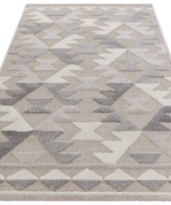 Laagpolig vloerkleed Namago Elle Decoration - beige/grijs - overzicht schuin, thumbnail Laagpolig vloerkleed Namago Elle Decoration - beige/grijs - overzicht schuin, thumbnail