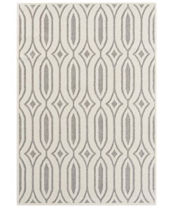 Laagpolig vloerkleed Lantian Elle Decoration - crème/grijs - overzicht boven, thumbnail