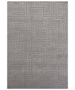 Laagpolig vloerkleed Manipu Elle Decoration - grijs - overzicht boven