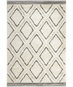 Designer vloerkleed 3D Colin - crème/zwart - overzicht boven, thumbnail