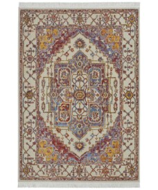 Vintage vloerkleed Miran - crème/multi - overzicht boven, thumbnail Vintage vloerkleed Miran - crème/multi - overzicht boven, thumbnail