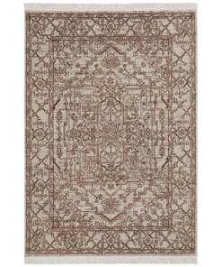 Vintage vloerkleed Miran - bruin/crème - overzicht boven, thumbnail