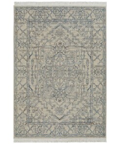 Vintage vloerkleed Miran - blauw/crème - overzicht boven, thumbnail