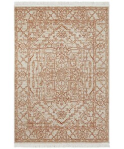 Vintage vloerkleed Miran - roest/crème - overzicht boven, thumbnail