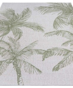 Buitenkleed palm Jaora - grijs/groen - overzicht schuin, thumbnail