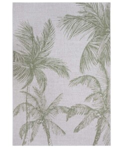 Buitenkleed palm Jaora - grijs/groen - overzicht boven