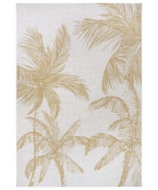 Buitenkleed palm Jaora - grijs/goud - overzicht boven, thumbnail Buitenkleed palm Jaora - grijs/goud - overzicht boven, thumbnail