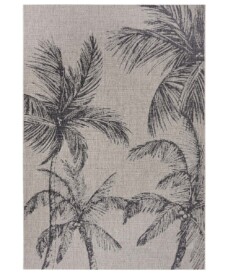 Buitenkleed palm Jaora - grijs/antraciet - overzicht boven, thumbnail Buitenkleed palm Jaora - grijs/antraciet - overzicht boven, thumbnail