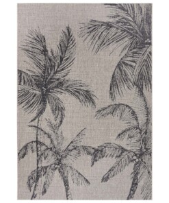 Buitenkleed palm Jaora - grijs/antraciet - overzicht boven