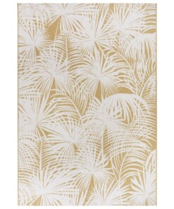 Buitenkleed palm Lagosi - goud/crème - overzicht boven