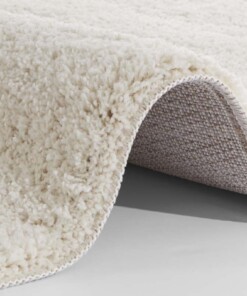 Hoogpolig designer vloerkleed 3D Lompu - crème - close up, thumbnail