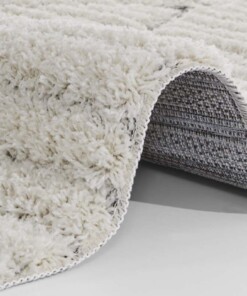 Hoogpolig designer vloerkleed 3D Fulani - crème/grijs - close up, thumbnail Hoogpolig designer vloerkleed 3D Fulani - crème/grijs - close up, thumbnail