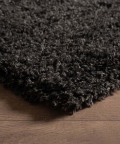 Hoogpolig vloerkleed - Cozy Shaggy - donkergrijs - close up hoek, thumbnail Hoogpolig vloerkleed - Cozy Shaggy - donkergrijs - close up hoek, thumbnail